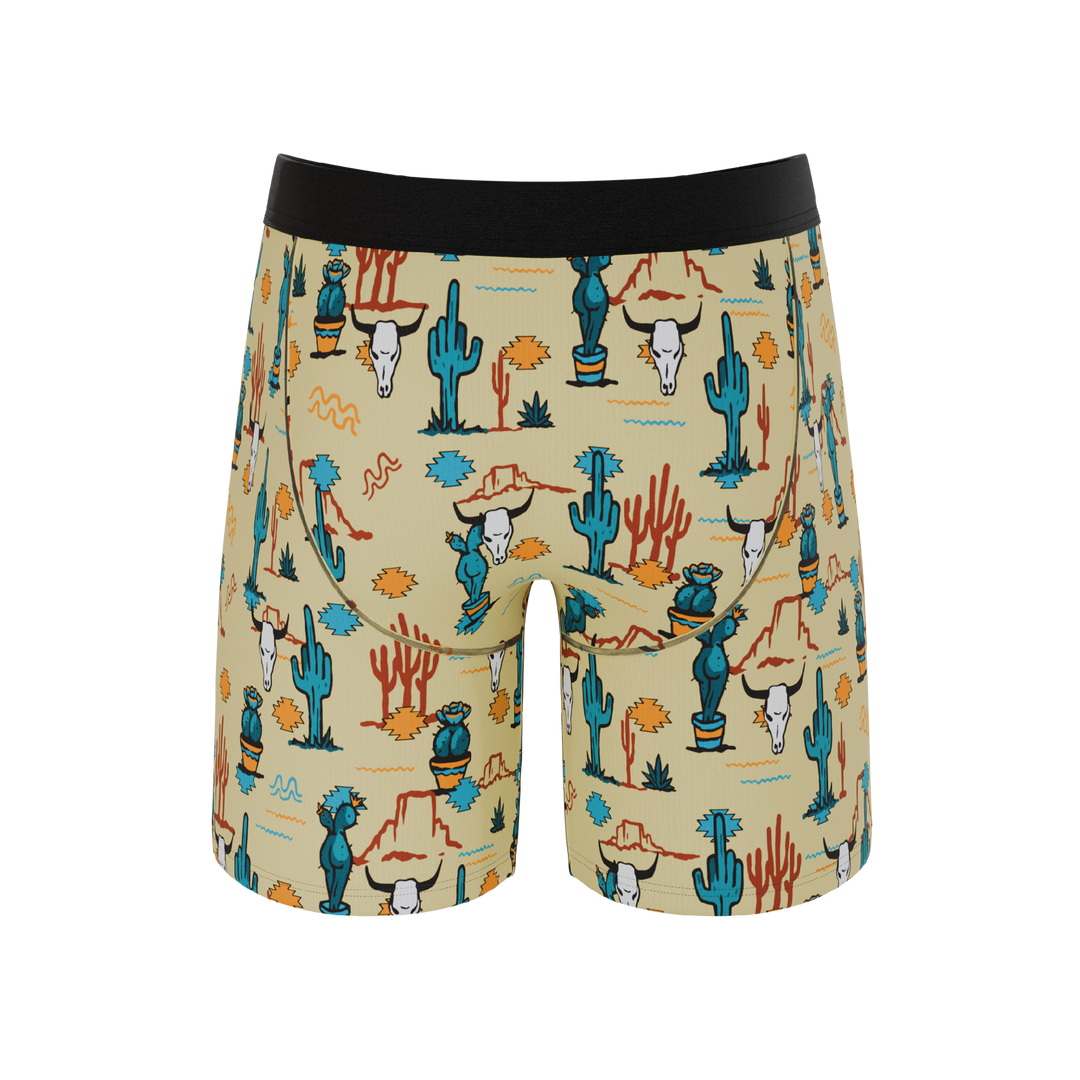 The Mirage: Western Cactus Long Leg Ball Hammock® Pouch with Fly