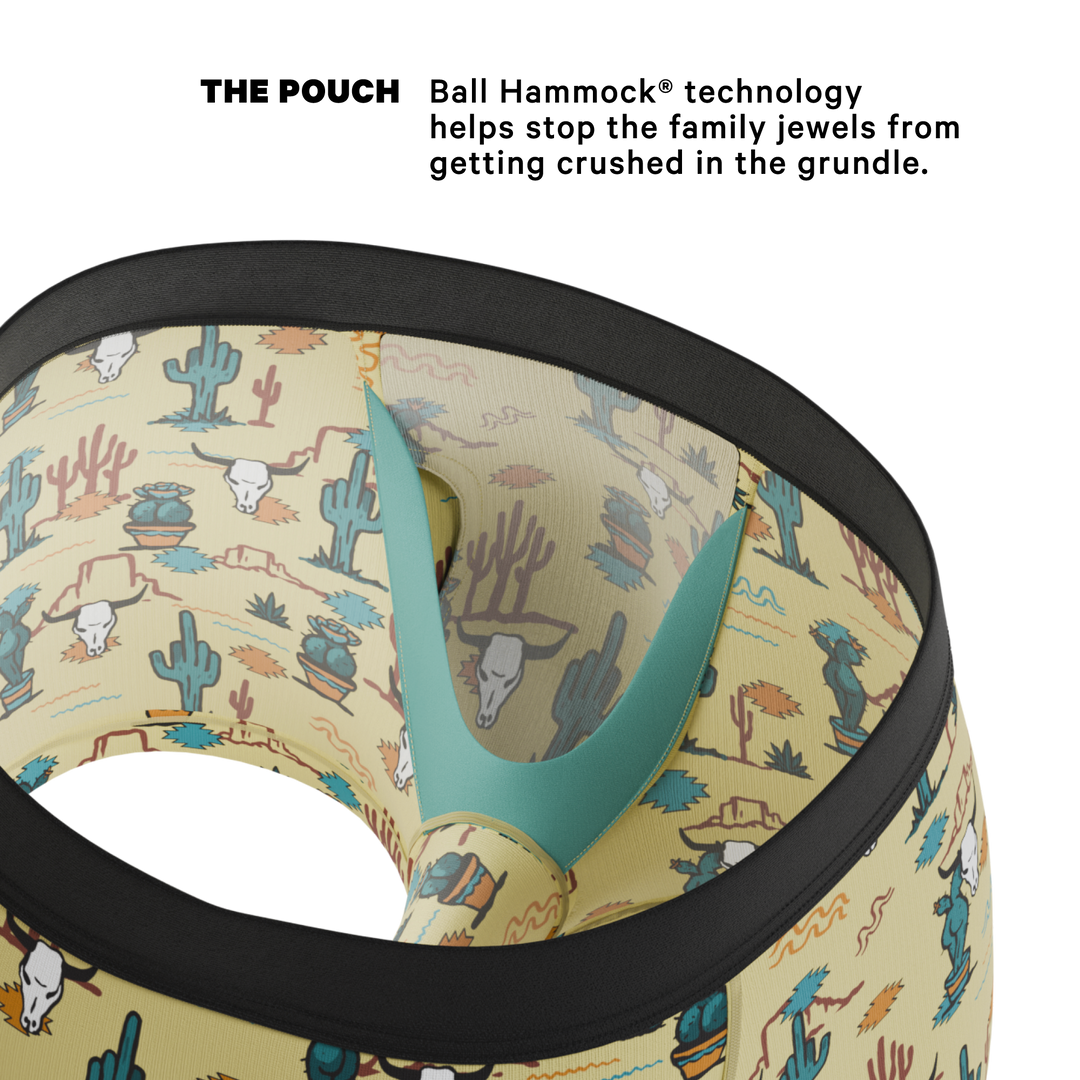 The Mirage: Western Cactus Ball Hammock® Pouch Trunks Underwear