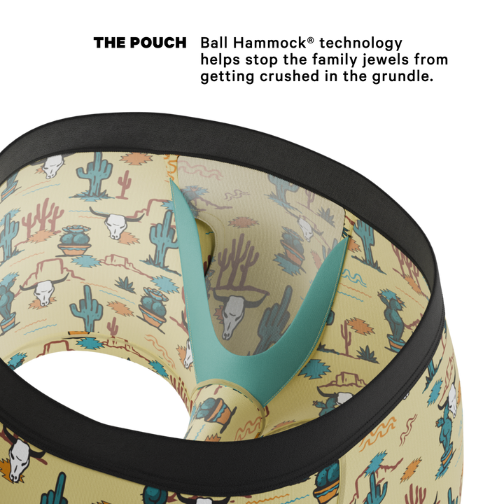The Mirage: Western Cactus Ball Hammock® Pouch Trunks Underwear