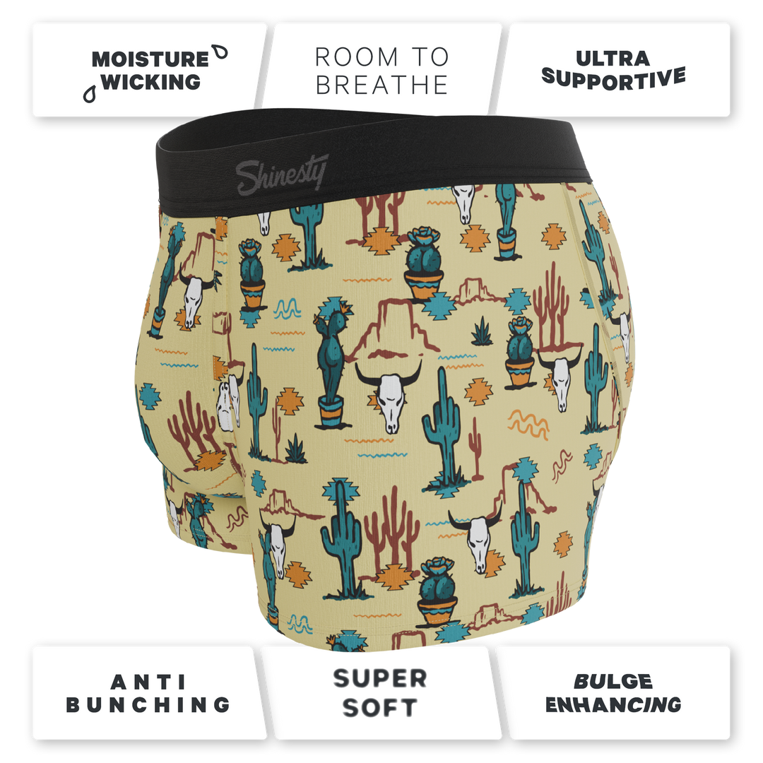 The Mirage: Western Cactus Ball Hammock® Pouch Trunks Underwear