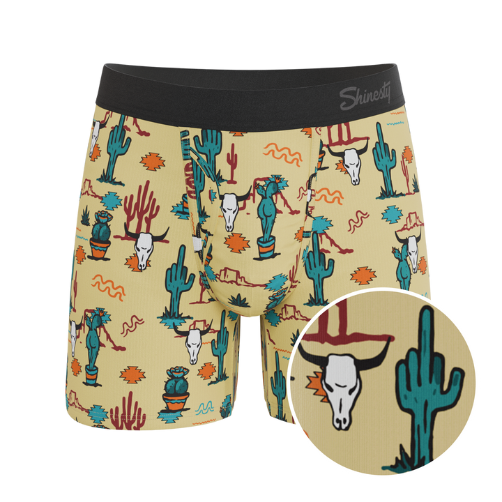 The Mirage: Western Cactus Ball Hammock® Pouch Underwear with Fly