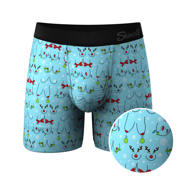 The Mistletits Christmas Bust Underwear with Ball Hammock® Pouch