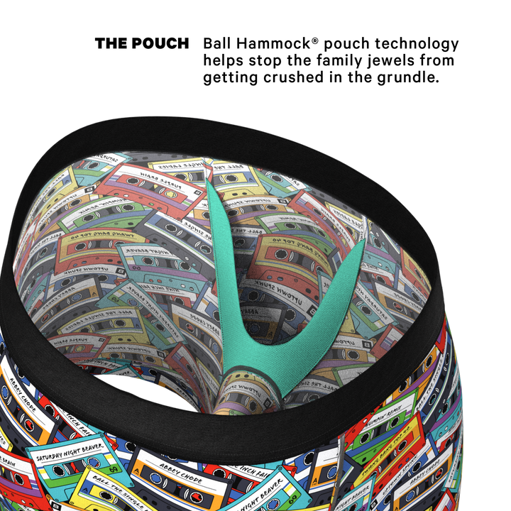 The Mixtape Cassette Tape Underwear with Ball Hammock® Pouch