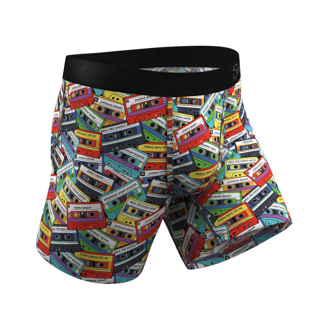 The Mixtape Cassette Tape Underwear with Ball Hammock® Pouch