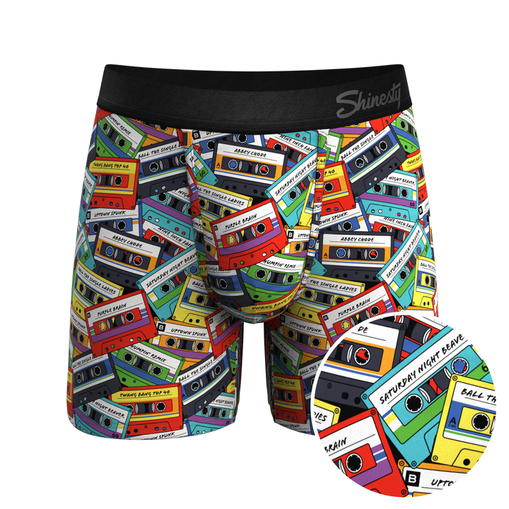 The Mixtape Cassette Tape Underwear with Ball Hammock® Pouch