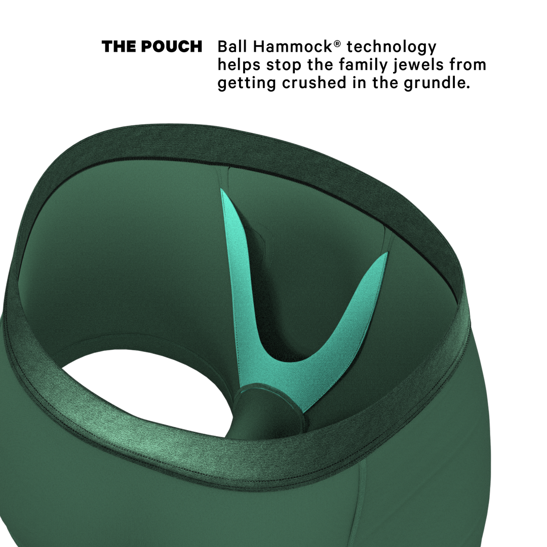 Shinesty "The Money Tree" Forrest Green Tonal Ball Hammock® Pouch Trunks Underwear