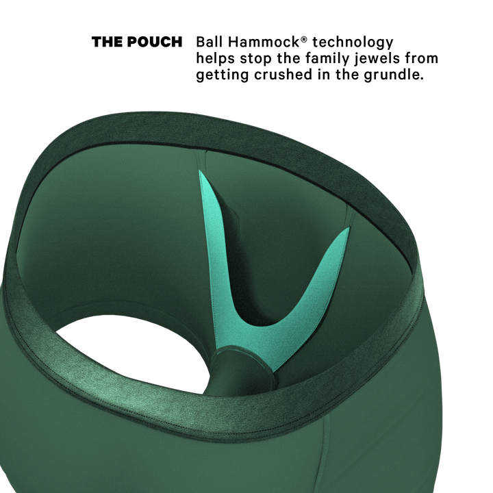 Shinesty "The Money Tree" Forrest Green Tonal Ball Hammock® Pouch Trunks Underwear