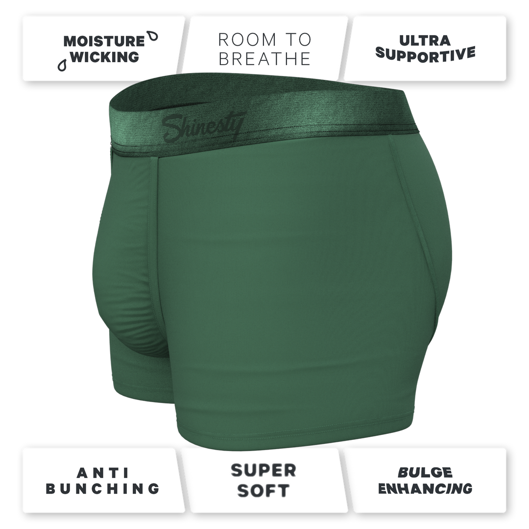 Shinesty "The Money Tree" Forrest Green Tonal Ball Hammock® Pouch Trunks Underwear