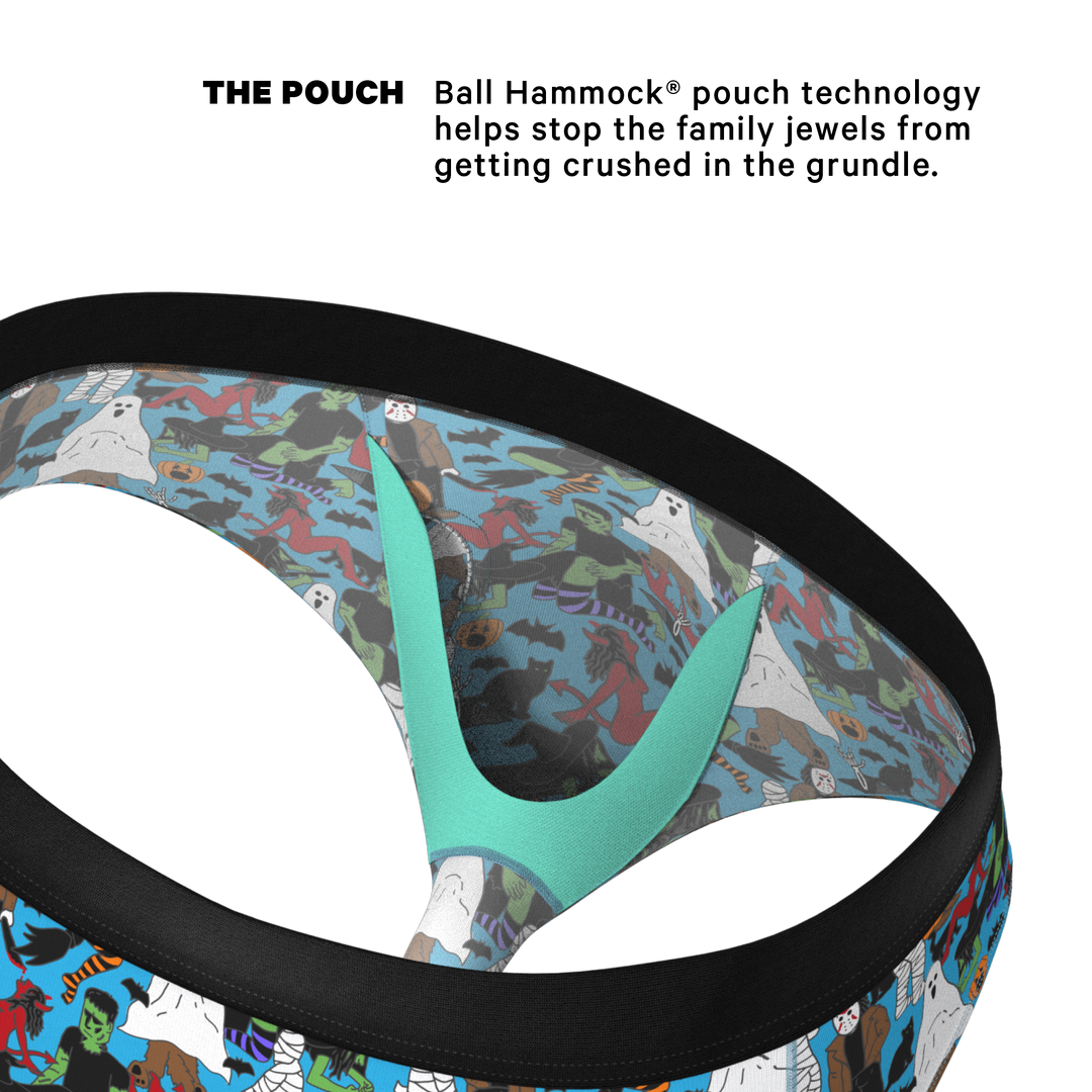 The Monster Smash Halloween Briefs with Ball Hammock® Pouch