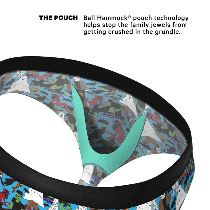 The Monster Smash Halloween Briefs with Ball Hammock® Pouch