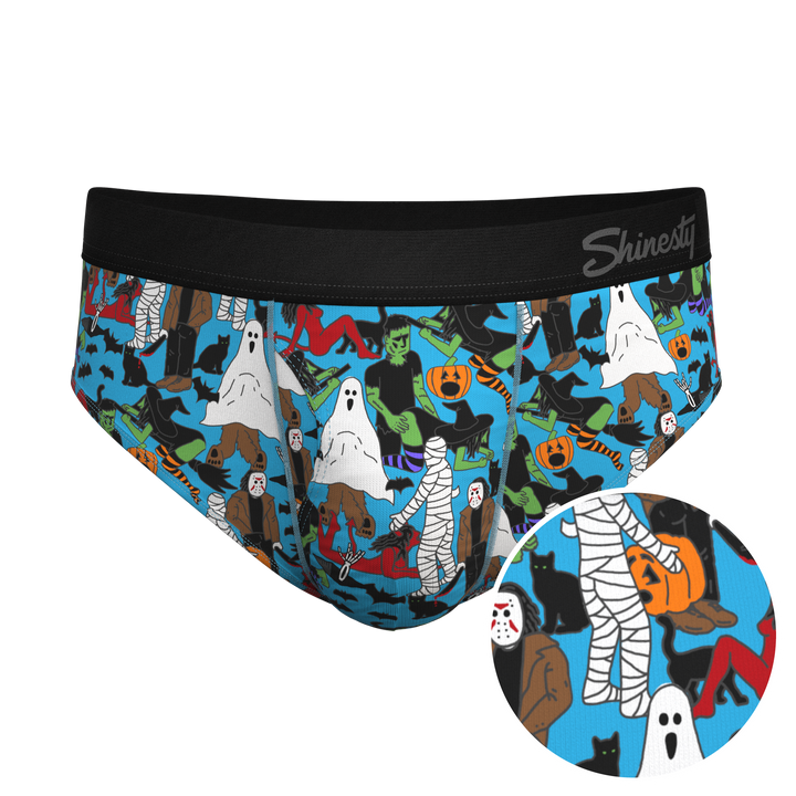 The Monster Smash Halloween Briefs with Ball Hammock® Pouch