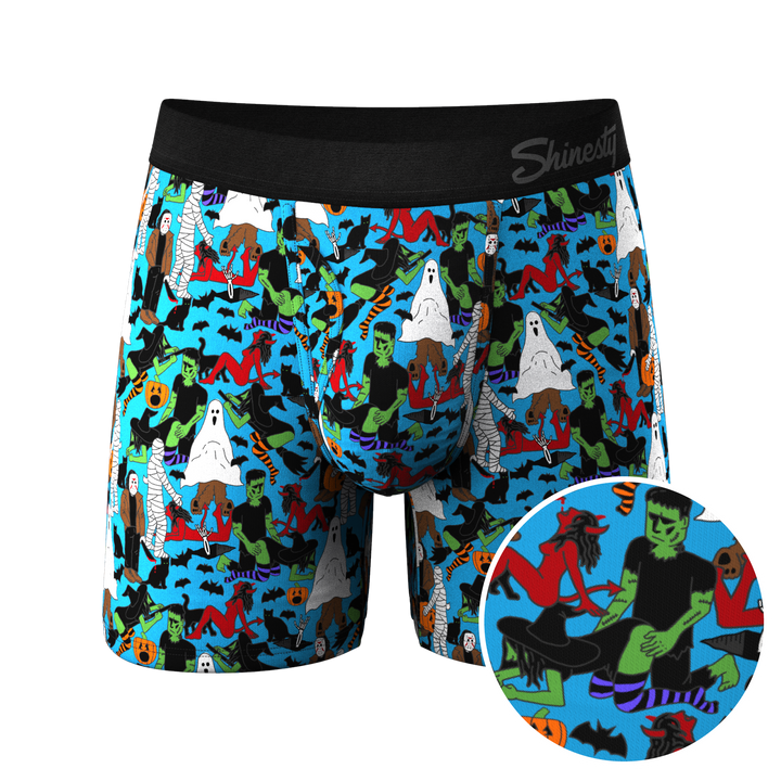 The Monster Smash Halloween Ball Hammock® Boxers With Fly