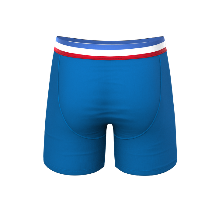 The Morning Glory Blue Ball Hammock® Pouch Underwear with USA Waistband