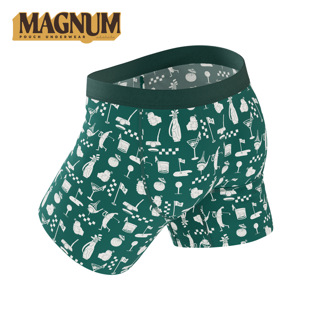 Shinesty Ball Hammock® Magnum Big Pouch Underwear - The Mulligan (Green Golf)