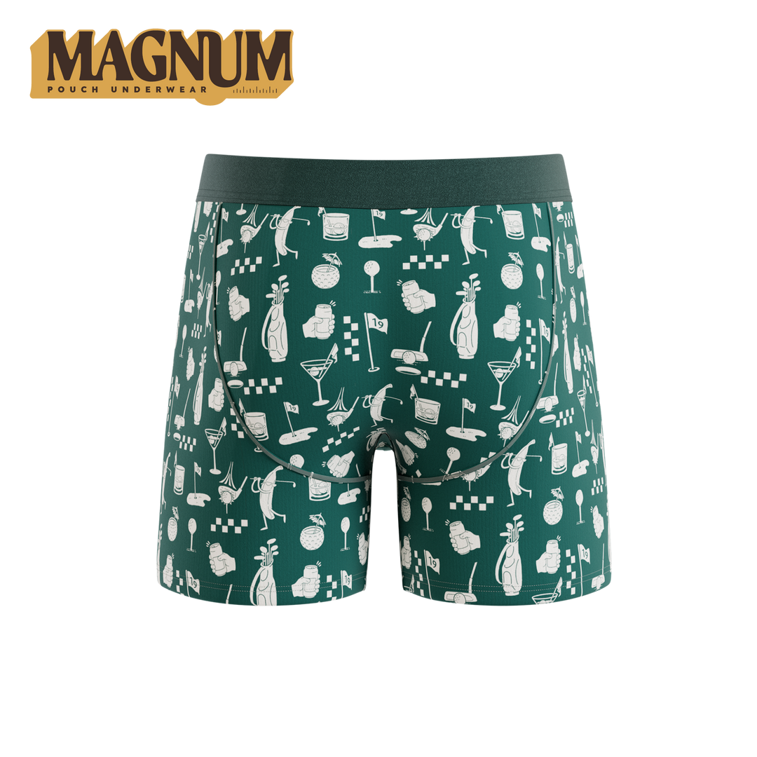 Shinesty Ball Hammock® Magnum Big Pouch Underwear - The Mulligan (Green Golf)