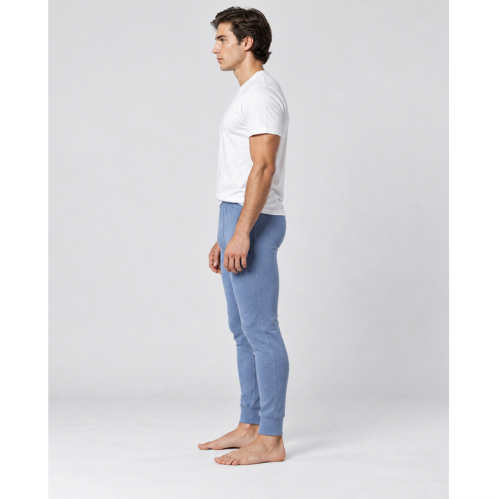 SilkCut Men's Turkish Cotton Thermal Long Johns – men's double-faced knit thermal base layer bottoms