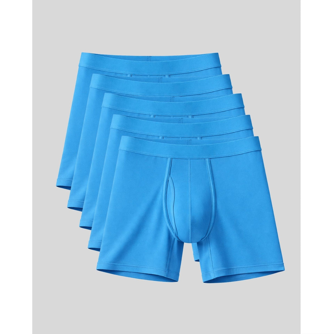 SilkCut Men's Bamboo Boxer Briefs – Antimicrobial Cooling Performance Underwear