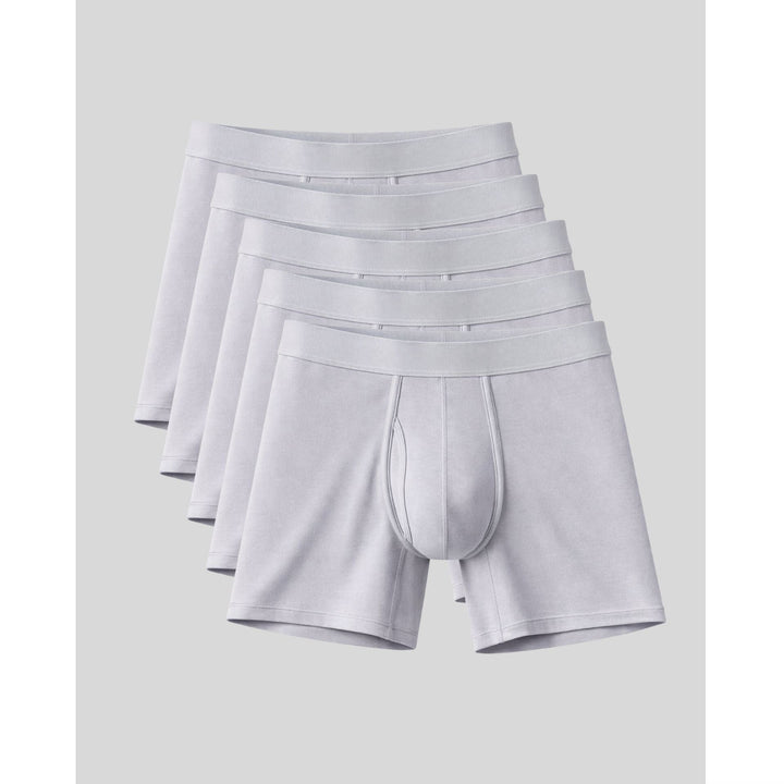 SilkCut Bamboo Boxer Briefs 5-Pack – men's 100% bamboo boxer briefs functional fly 5 pack
