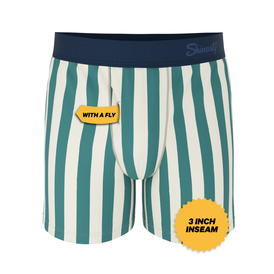 The Nantucket | Green Dock Stripe Boxers