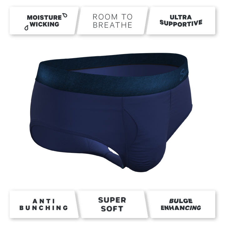 The Navy Jones Tonal Navy Briefs | Ball Hammock® Pouch Underwear