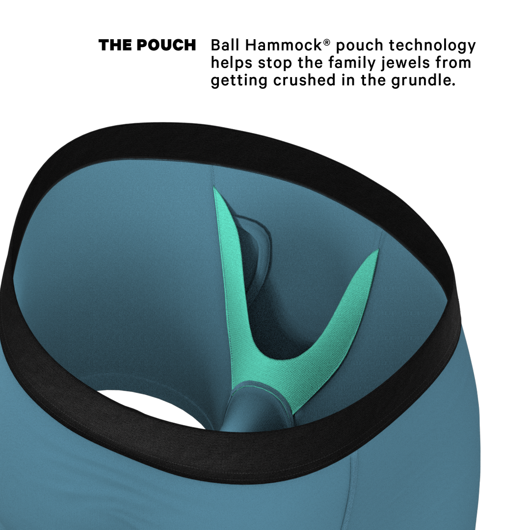 The Neptune Slate Blue Ball Hammock® Pouch Underwear with Functional Fly
