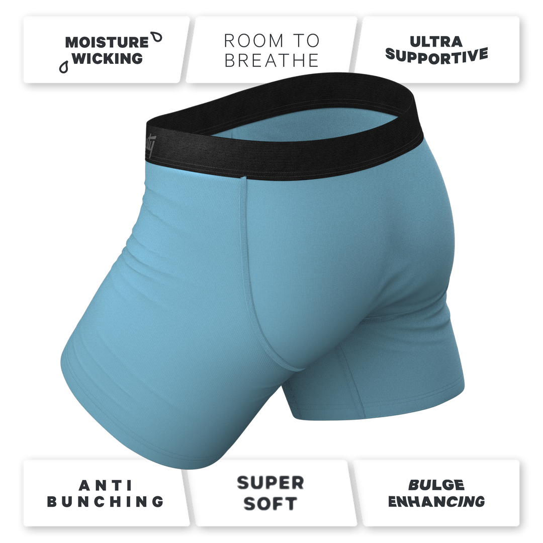 The Neptune Slate Blue Ball Hammock® Pouch Underwear with Functional Fly