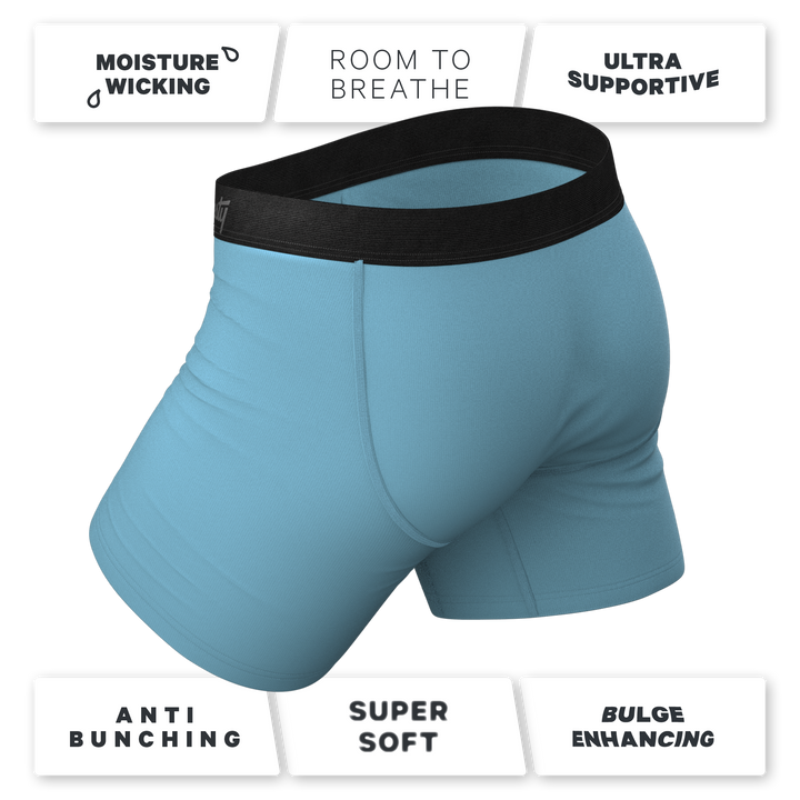 The Neptune Slate Blue Ball Hammock® Pouch Underwear with Functional Fly