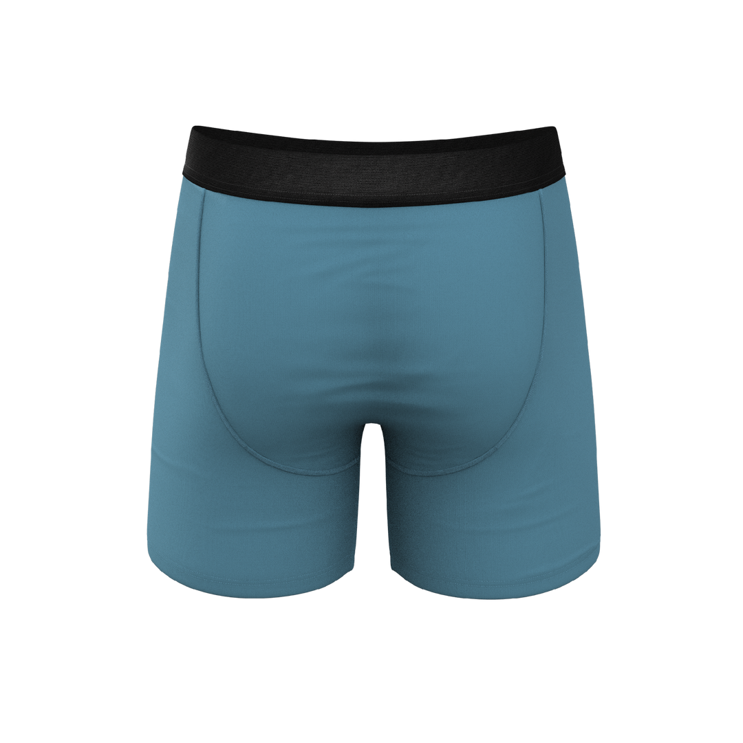 The Neptune Slate Blue Ball Hammock® Pouch Underwear with Functional Fly