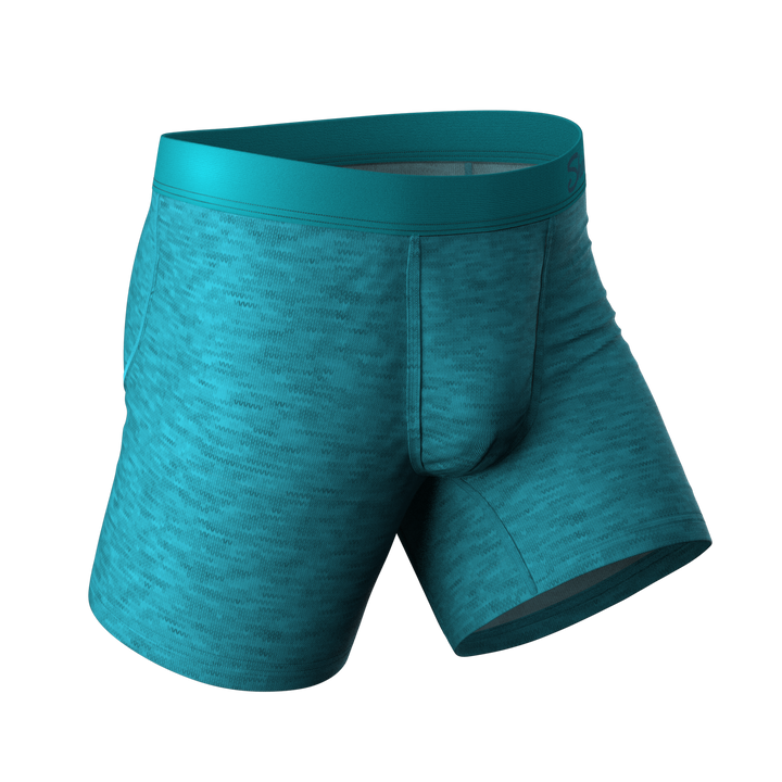 The Nerves of Teal Heather Ball Hammock® Pouch Underwear for Men