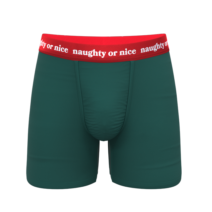 Shinesty "The Nice List" Flirty Waistband Ball Hammock® Pouch Boxer Briefs (No Fly)