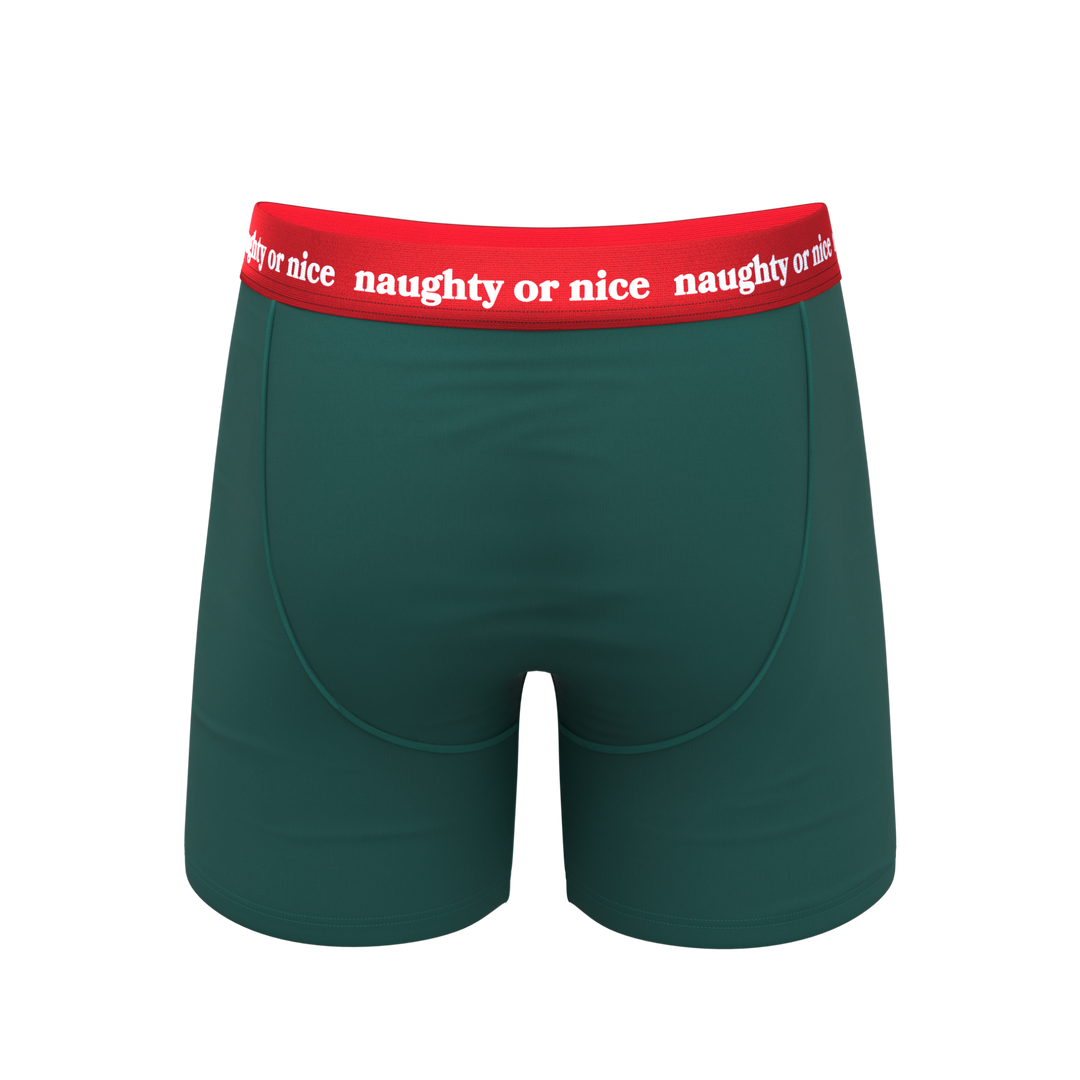 Shinesty "The Nice List" Flirty Waistband Ball Hammock® Pouch Boxer Briefs (No Fly)