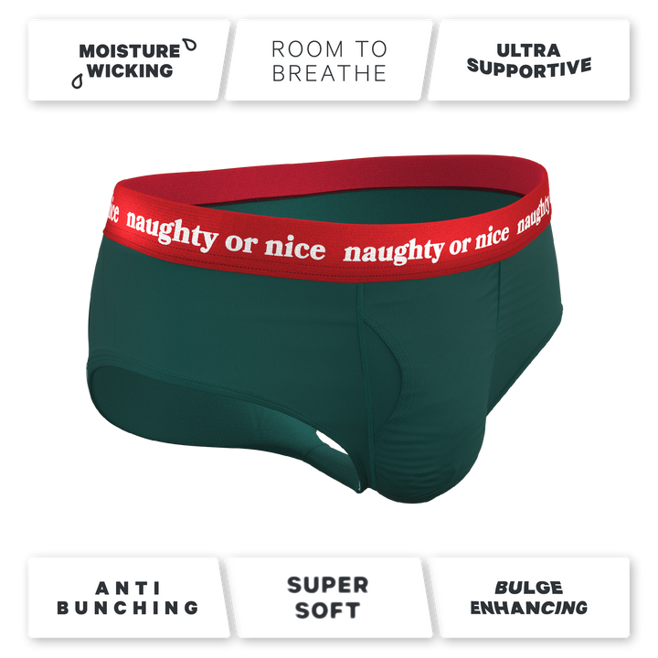 The Nice List Flirty Waistband Ball Hammock® Briefs - Shinesty Holiday Underwear