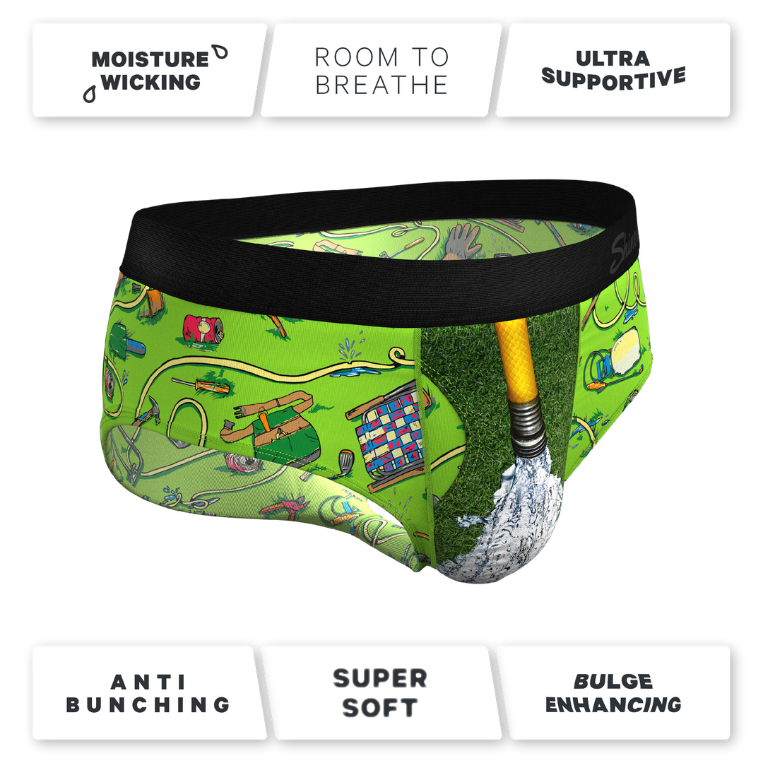 Shinesty "The Nice Piece Of Grass" Gardening Hose Ball Hammock® Pouch Underwear Briefs