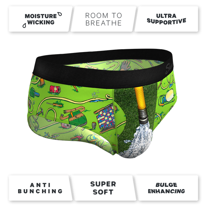 Shinesty "The Nice Piece Of Grass" Gardening Hose Ball Hammock® Pouch Underwear Briefs