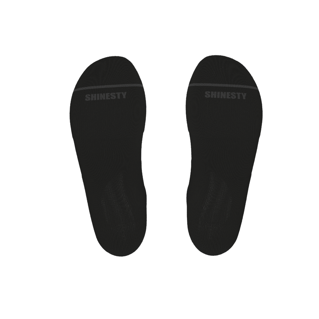 The Night Op | Plain Black Heel Hammock™ Ankle Socks