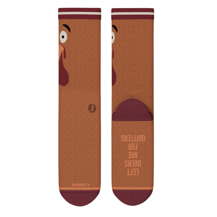 The No Leftovers | Thanksgiving Turkey Heel Hammock™ Crew Socks