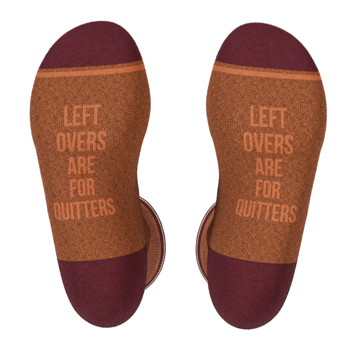 The No Leftovers | Thanksgiving Turkey Heel Hammock™ Crew Socks