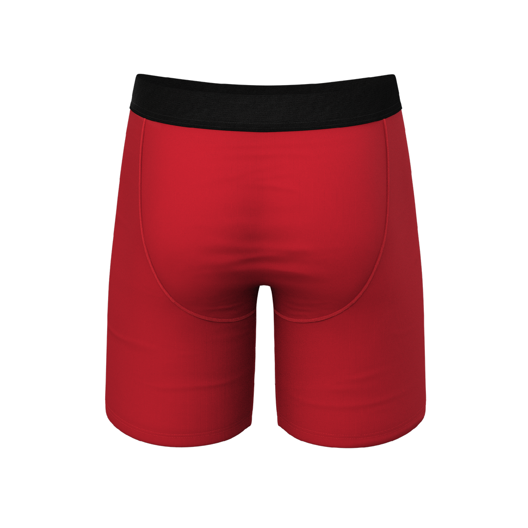 The Nutcrack-Him: Funny Nutcracker Christmas Long Leg Boxer Briefs w/ Ball Hammock® Pouch