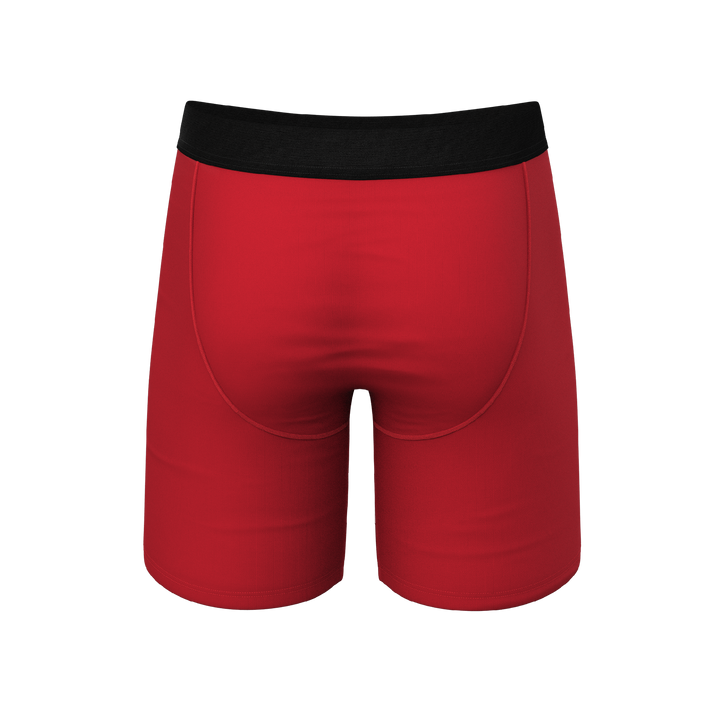 The Nutcrack-Him: Funny Nutcracker Christmas Long Leg Boxer Briefs w/ Ball Hammock® Pouch