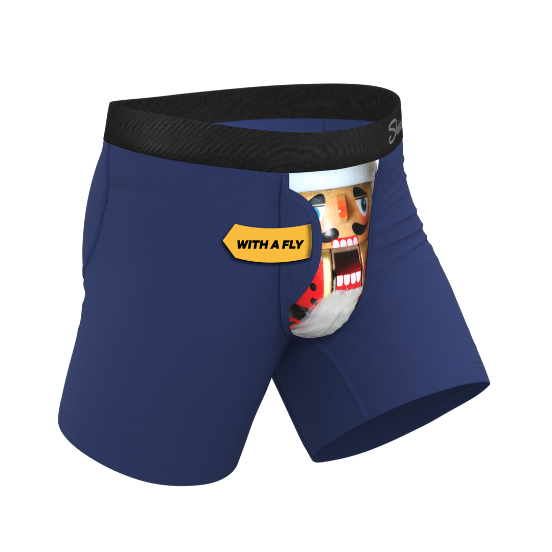 Shinesty "The Nutty Soldier" Nutcracker Ball Hammock® Pouch Boxer Briefs with Fly