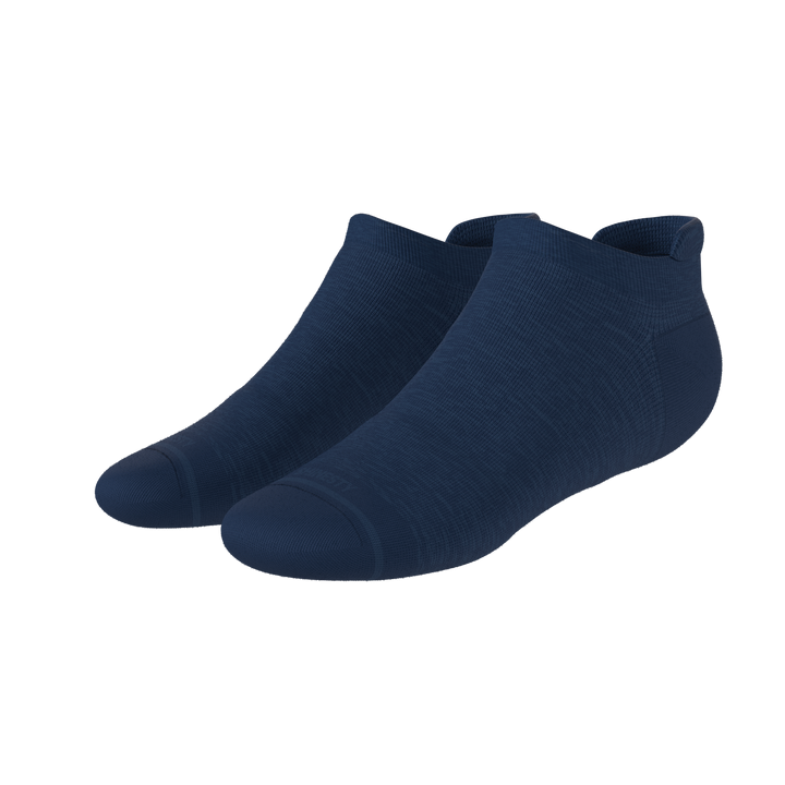 The Ocean Blue | Chambray Heather Heel Hammock™ Ankle Socks