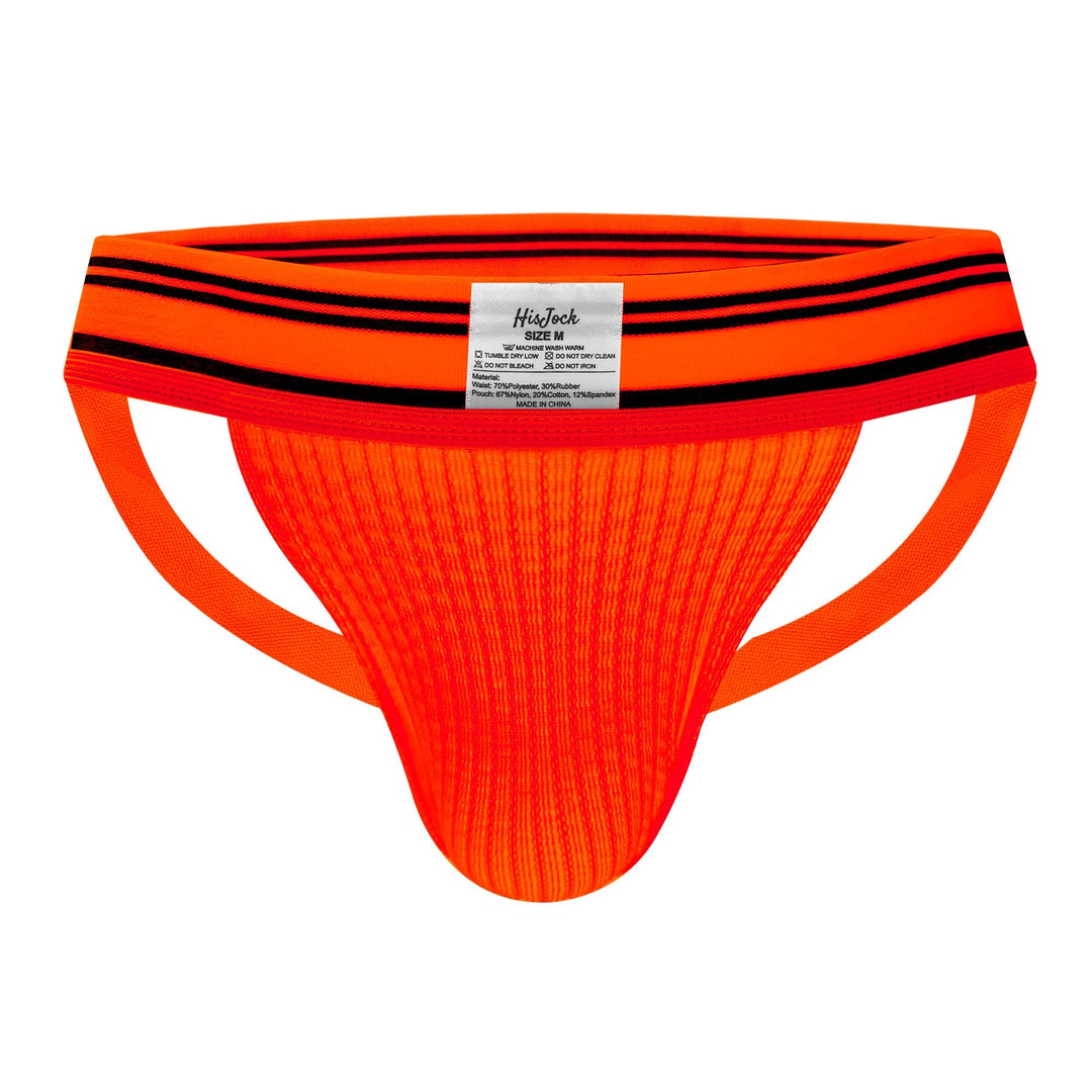 HisJock Core Jock in Jack Mehoff Orange 2 inch – men's orange classic athletic jockstrap