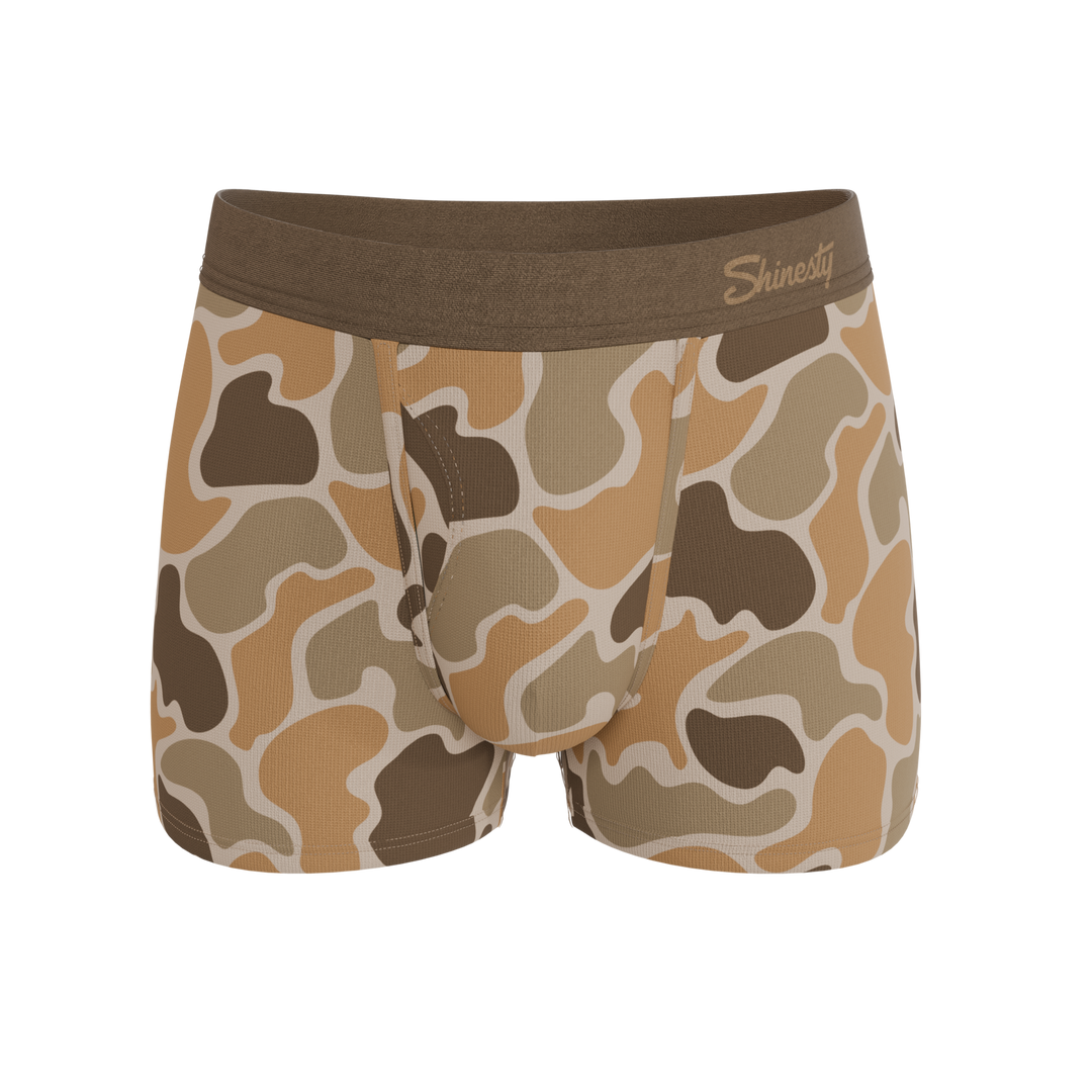 Shinesty The Out of Sight light duck camo Ball Hammock pouch trunks – men's duck camo trunk underwear