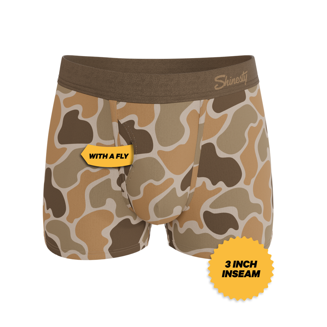 Shinesty The Out of Sight light duck camo Ball Hammock pouch trunks – men's duck camo trunk underwear