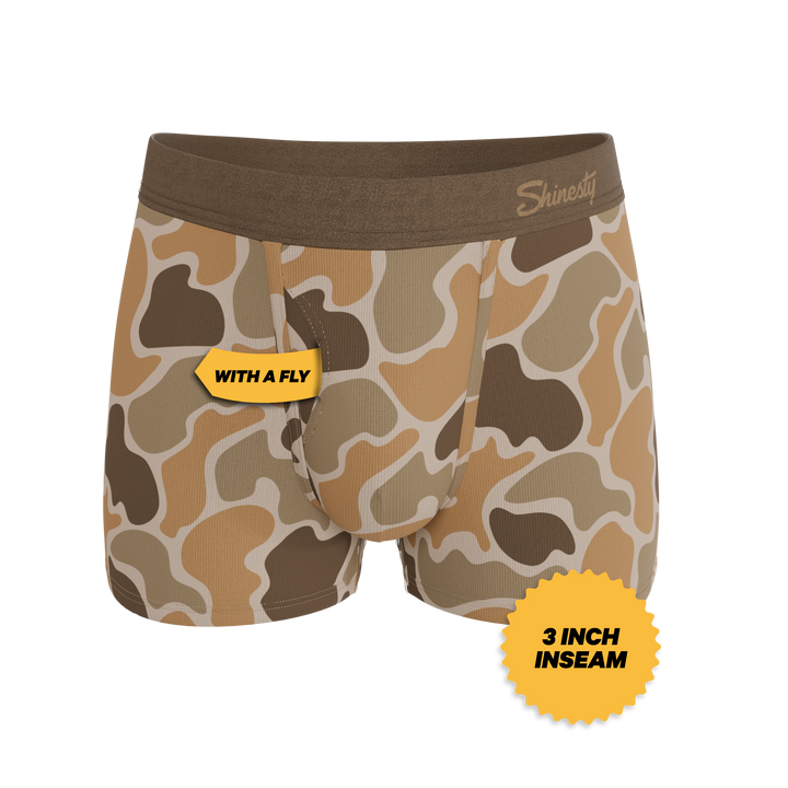 Shinesty The Out of Sight light duck camo Ball Hammock pouch trunks – men's duck camo trunk underwear