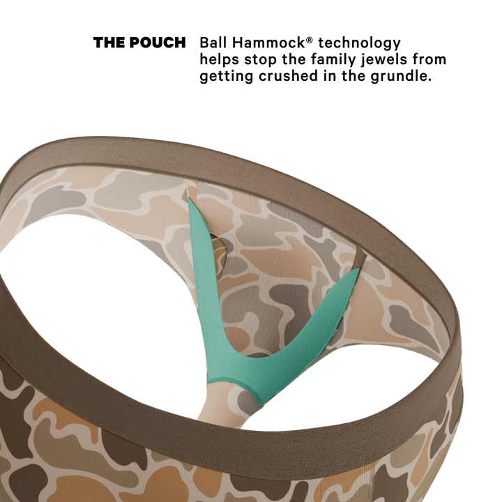 Shinesty The Out of Sight light duck camo Ball Hammock pouch underwear briefs – men's duck camo brief