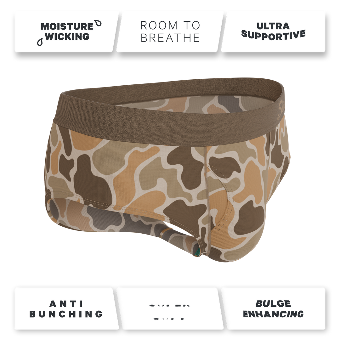 Shinesty The Out of Sight light duck camo Ball Hammock pouch underwear briefs – men's duck camo brief