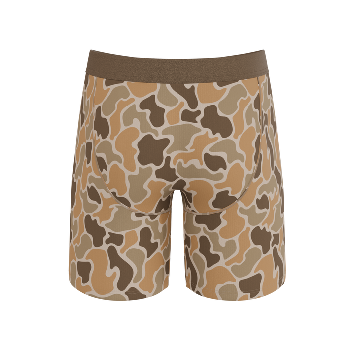 Shinesty The Out of Sight light duck camo Ball Hammock long leg underwear with fly – duck camo long leg boxer