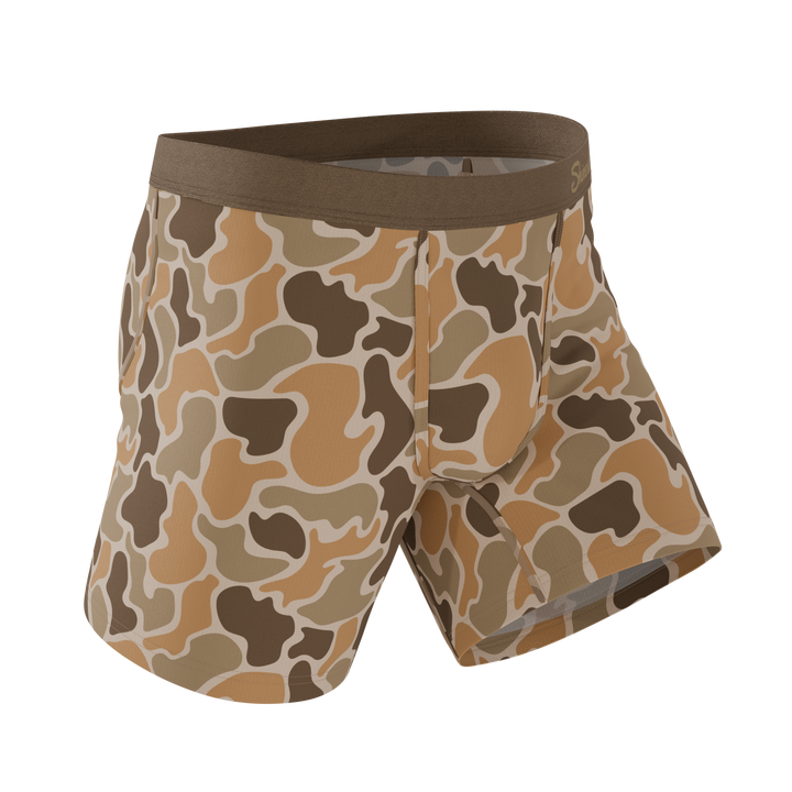 Shinesty The Out of Sight light duck camo Ball Hammock pouch underwear – men's duck camo boxer briefs