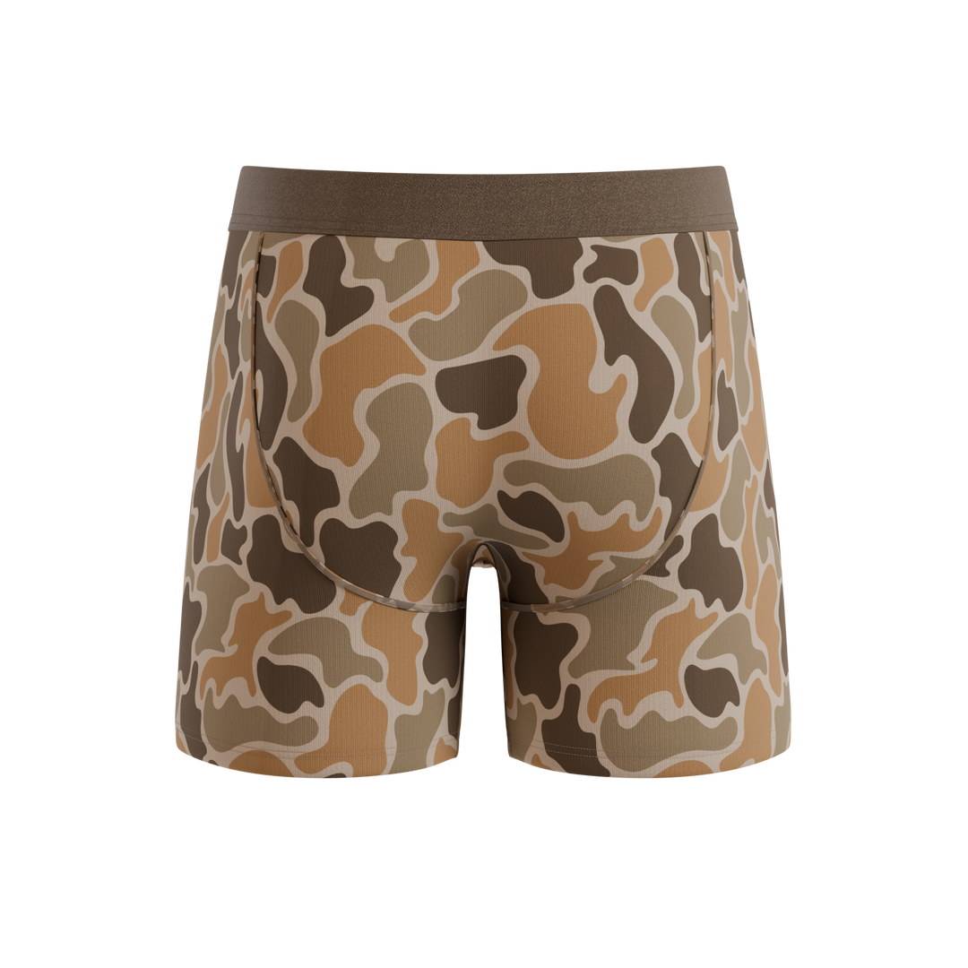 Shinesty The Out of Sight light duck camo Ball Hammock pouch underwear – men's duck camo boxer briefs